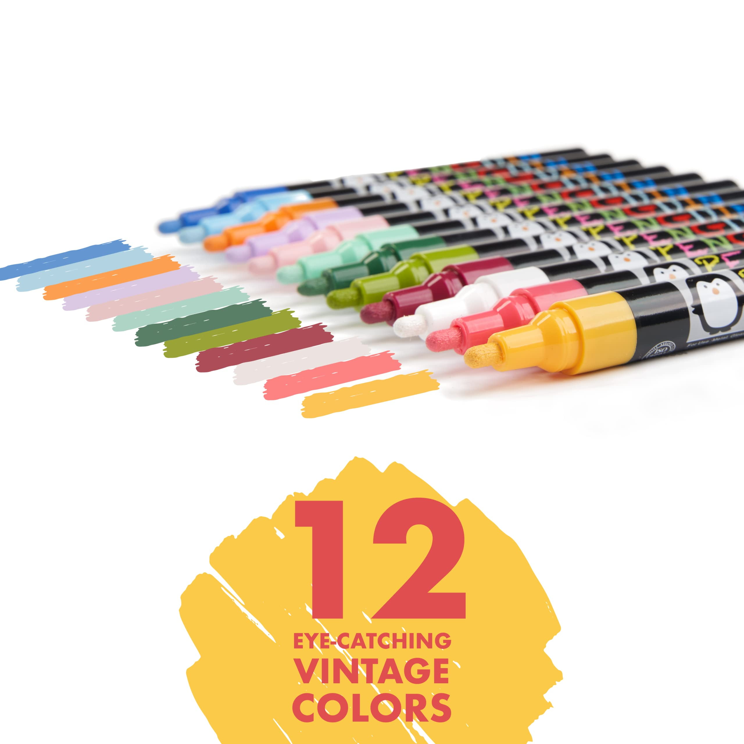 PENGUIN ART SUPPLIES CHG410 Chalk Markers 8 Colors With Bonus 24