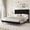FULL - Black, variant on Full Size Bed Frame with 3-Level Adjustable Headboard, Modern Platform Bed with Wooden Slats Support, No Box Spring Needed, Easy Assembly, Black