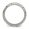 thumbnail image 2 of Titanium 8mm Grooved Polished Band, 2 of 6