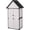Off-White (16.6"D x 36.8"W x 67.1"H), variant on Aivituvin Outdoor Storage Shed with All Around Strong Metal Frame, Wooden Tool House with Floor & Adjustable Shelves, Garden Tool Sheds Cabinet for Backyard Garden Patio Lawn 67.1" H (Black&White)