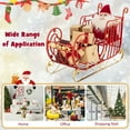 thumbnail image 5 of YYAo Christmas Decor, Christmas Accessories,Metal Christmas Santa Sleigh with Large Cargo Area for Gifts, 5 of 7