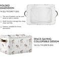 thumbnail image 3 of Storage Basket Cute Squirrel Foldable Canvas Laundry Baskets Bin Waterproof Inner Layer with Sturdy Handles for Toy Nursery Blanket Clothes 2 Pack, 3 of 7