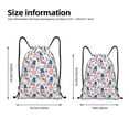 thumbnail image 4 of Kdxio American Gnomes Print Drawstring Backpack Bag,Waterproof Draw String Back Sack, Gym Drawstring Bags Swim Bag For Unisex, 4 of 9