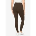 thumbnail image 2 of Woman Within Plus Size Tall Stretch-Cotton Knit Pull-On Pocket Leggings, 2 of 5