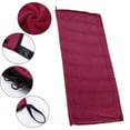 thumbnail image 4 of justharion Soft Fleece Sleeping Bag Liner Business Backpacking Thermal Camping Blanket Deep Red, 4 of 9