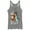 Gray Heather, variant on Women's Aladdin Whole New World  Racerback Tank Top Tahiti Blue X Small