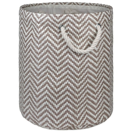 UPC: 0072456101211 | DII Round Chevron Decorative Bin  Large  Woven Paper  Multiple Colors/Sizes