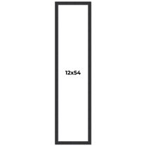 12x54 Frame Black Real Wood Picture Frame Width 1.25 Inches | Interior Frame Depth 0.5 Inches |