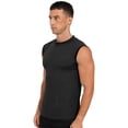 thumbnail image 2 of Alvivi Men's Casual Sleeveless Shirts Mock Turtleneck Pullover Tops Undershirt Vest Tops Black 3XL, 2 of 7