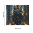 thumbnail image 3 of Sikiie Forest Meditating Tiger tapestry wall hanging home decor for bedrooms, living rooms, dorms 60x51in, 3 of 6