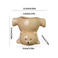 thumbnail image 3 of Upside Down Bear Shape Ceramic Planter Portables Flower Pot For Succulents Creative Homes Decoration brown, 3 of 4