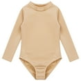 thumbnail image 3 of Alvivi Kids Girls Long Sleeve Gymnastics Leotards Thermal Underwear Ballet Dance Unitard Bodysuits Mock Neck 4-5, 3 of 6