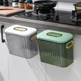 thumbnail image 4 of Poubelle Murale 8L Recyclage Grande Capacité Design Crochet Transparent Gain de Place Classification Sec Humide avec Couvercle Poubelle Suspendue Rangement Armoire Seau Intelligent Accessoires de Cuisine, 4 of 12