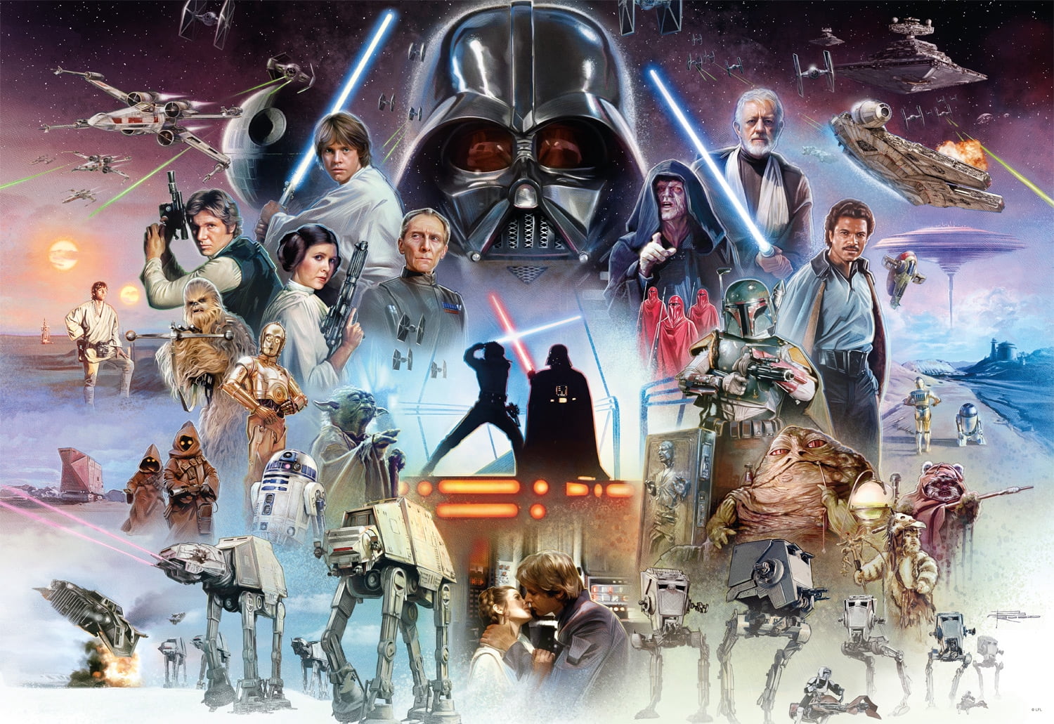 Buffalo Games 2000-Piece Star Wars The Force is with You, Young Skywalker Interlocking Jigsaw Puzzle