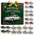 thumbnail image 1 of Supercar Advent Calendar Blind Box Christmas Tree Ornament, 1 of 1