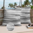 thumbnail image 3 of Gray White Outdoor Pillow Covers 20x20 Set of 2,Waterproof Patio Throw Pillowcase Protectors,Vintage Country Abstract Gradient Mottled Decorative Pillow Shams Cushion Covers for Seat Bed Couch Sofa, 3 of 8