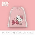 thumbnail image 2 of Hello Kitty Kulomi Melody Cartoon Drawstring Bag Sanrio Original Anime Portable Storage Bag Women Fitness String Backpack Gifts, 2 of 7