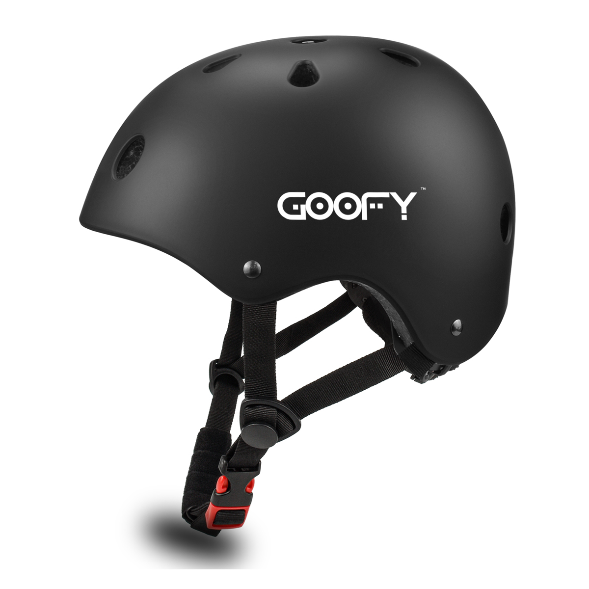 GOOFY All Purpose Rider Helmet Impact Resistance Ventilation Multi-Sport for Youth & Adults (Matt Black, L)