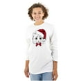 thumbnail image 3 of Cute Santa Kitty Merry Christmas Plus Size Long Sleeve Graphic Tee Shirt Brisco Brands 2X, 3 of 5