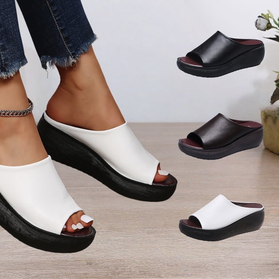 YOUYEDIAN Womens Orthopedic Sandals Slip on Non Slip Arch Support Summer Flat Sandals Wide Hiking Shoes 2026 Beach Vacation Orthopedic Shoes