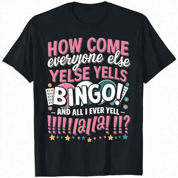Funny Bingo Game Night T-Shirt for Men Women Players Gift