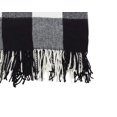 thumbnail image 4 of Fennco Styles Buffalo Plaid Collection Modern Tassel 50 X 60 Inch Throw - Black Throw Blanket For Banquets, Christmas, Special Events And Home D Cor, 4 of 4