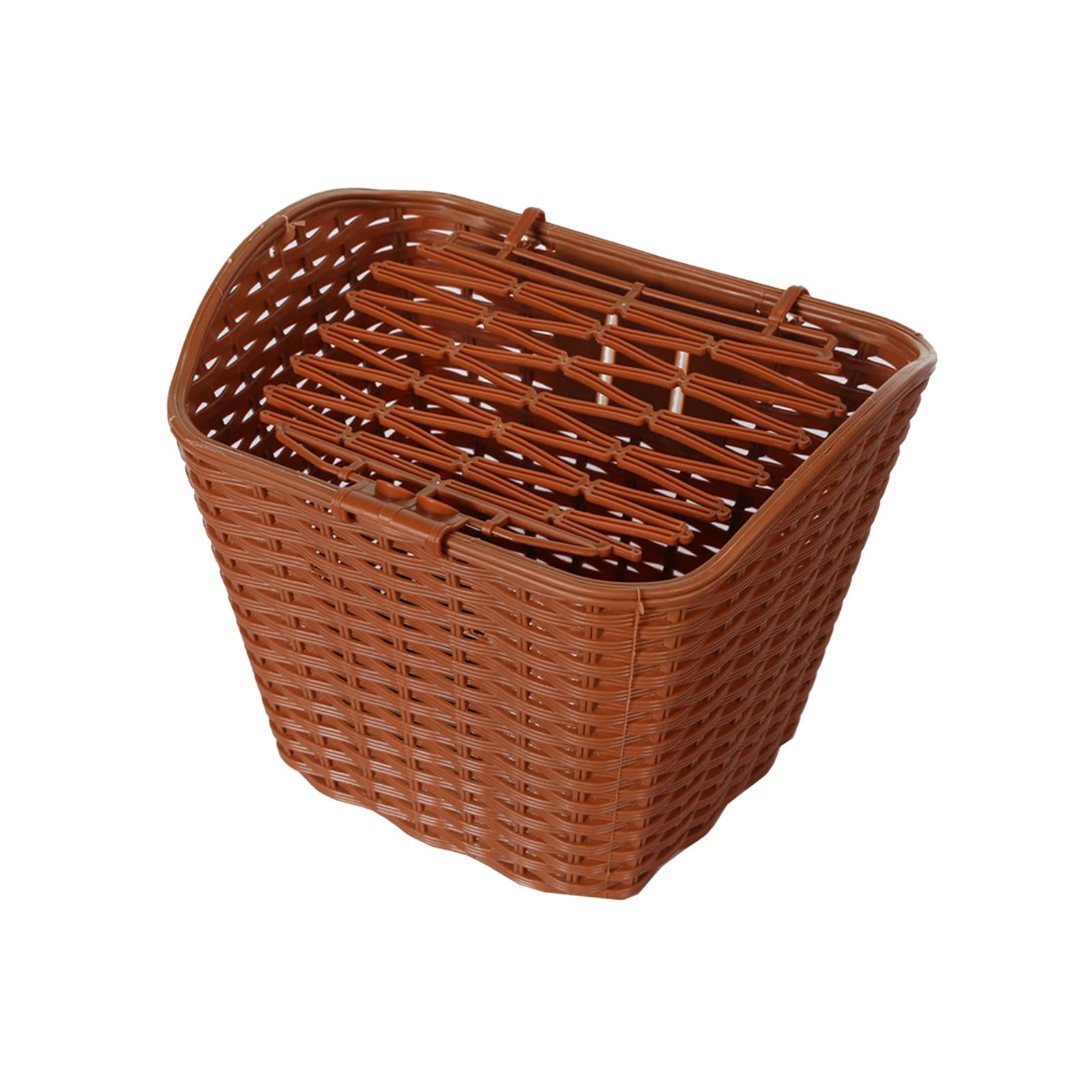 Front Basket with Cover Bike Basket for Outdoors Cycling Accessories Brown