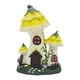thumbnail image 1 of Estatua de casa de setas, figura de jardín, escultura en miniatura, adorno hecho de material duradero Amarillo, 1 of 9