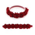 thumbnail image 4 of Conjunto de 3 Vinchas de Nylon con Flores para Bebé Niña mligril, 4 of 6