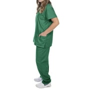 EZI Unisex V-Neck Scrubs Set: Classic Fit & Design