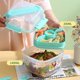 thumbnail image 5 of Recipiente para almuerzo para ensaladas, ensaladeras con 3 compartimentos, recipiente para aderezos para ensaladas de doble capa para aderezos para ensaladas,hombres,mujeres para cafetería y oficina, 5 of 5