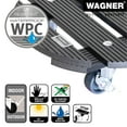 thumbnail image 3 of Wagner design yourself 11.4" Gray Wood Plastic Composite Round Plant Caddy, 3 of 6