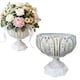 thumbnail image 5 of Jarrón de hierro blanco para flores - Jarrón decorativo de 7 pulgadas para decoración en casa, bodas y oficina, 5 of 8