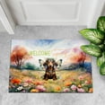 thumbnail image 4 of Welcome Spring Fairy Dachshund in Flower Meadow Doormat Wiener Dog Lover Gifts Idea Indoor Outdoor Welcome Mat - 13002, 4 of 5