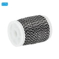 thumbnail image 3 of Uxcell Archery Bow String Serving Thread 120 Yard/110M, 2 Pack 0.3" Dia Bowstring Thread, Black White, 3 of 5