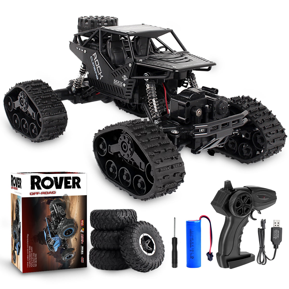 Green 4DRC C8 Remote Control Truck 2.4Ghz 25KM/H High Speed RTR Electric Rock Climber Fast Race Buggy Hobby Cars Toy for Kids Gift