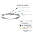 thumbnail image 3 of Vir Jewels 1/8 CTTW Diamond Wedding Anniversary Band Women 10K White Gold Round Petite Prong, 3 of 7