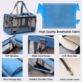 thumbnail image 5 of TNYXORIX Cat Carrier Pet Carrier for Small Medium Large Cats Dogs Rabbits Puppies up to 25 Lbs,TSA Airline Approved Dog Carrier Soft Sided,Collapsible Travel Puppy Carrier - Navy, 5 of 10