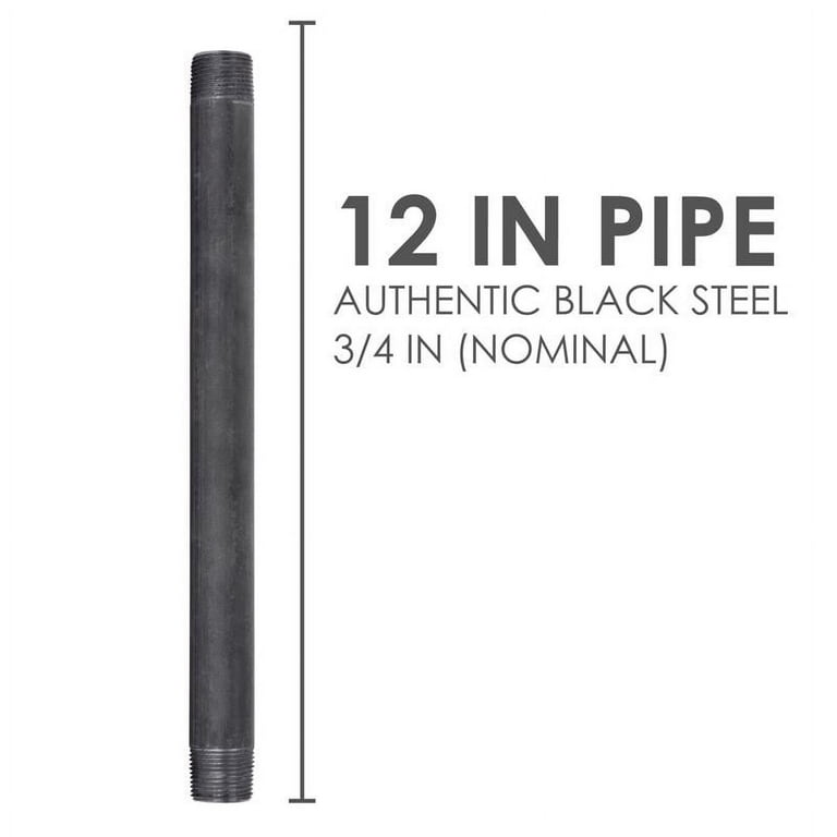 STZ Black Steel Pipe Nipple 3/4 inch x 36 inch