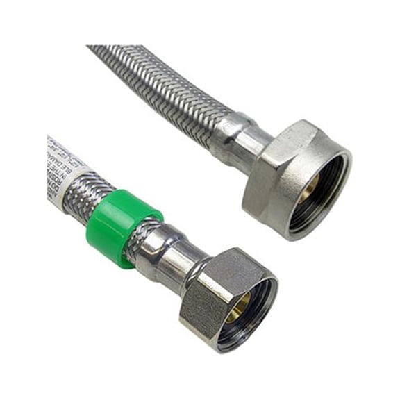 Lasco 10-0817 Toilet Connector, Stainless Steel, 1/2 In. Iron Pipe Size x 7/8 In. Ballcock x 16 In. - Quantity 10