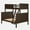 Multi-color, variant on Linon Tilda Twin over Full Bunk Bed with Top Guard Rails in Gray Solid Wood