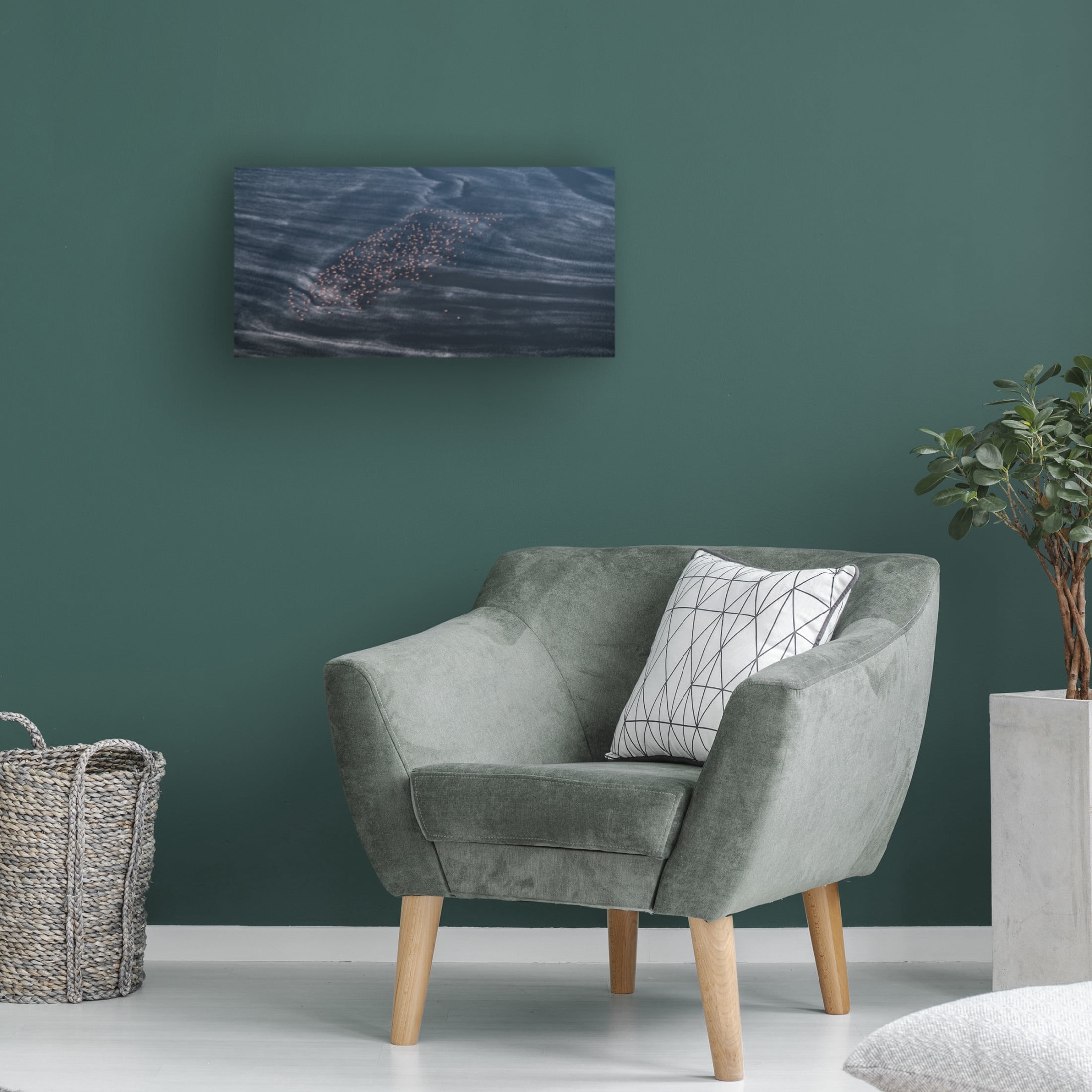 Canvas Wall Art - John Fan 'Wave Runner Ii' Wall Art for Living Room, Bedroom, or Office Décor by Trademark Fine Art - 24 x 12 Inches