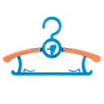 thumbnail image 1 of 20 unidades de perchas para niños pequeños, colgadores de armario para niños, perchas ajustables antideslizantes y extensibles para ropa infantil, azul oscuro, naranja Feliz Sencillez, 1 of 5