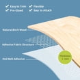 thumbnail image 3 of Skelang Cinta de madera flexible para bordes de chapa de madera de abedul, prepegado, 3/4" x 50', con adhesivo termofusible para estanterías, muebles y gabinetes, 3 of 9