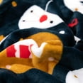 thumbnail image 2 of JML ChrIstmas Tree Soft Flannel Fleece Throw Blanket, Black-Red, Standard Throw, 2 of 4