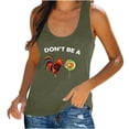 thumbnail image 1 of Blusa informal sin mangas con cuello redondo y estampado de verano para mujer a la moda Fridja  gh2731, 1 of 7