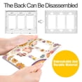 thumbnail image 4 of Yayeee Rocker Switch Wall Plate 3-Gang 6.5"x4.6" Home Decorative Outlet Cover, Beige Retro Rainbow, 4 of 6