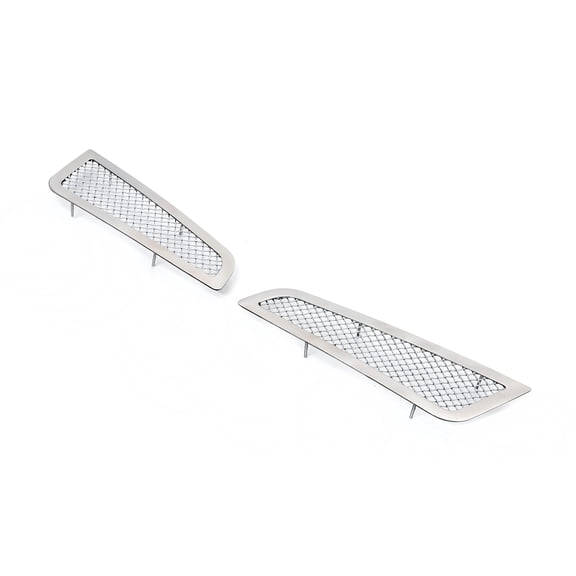 APS Compatible with Cadillac ATS 2013-2014 Fog light Cover Stainless Steel Chrome Mesh Grille Insert A75954T
