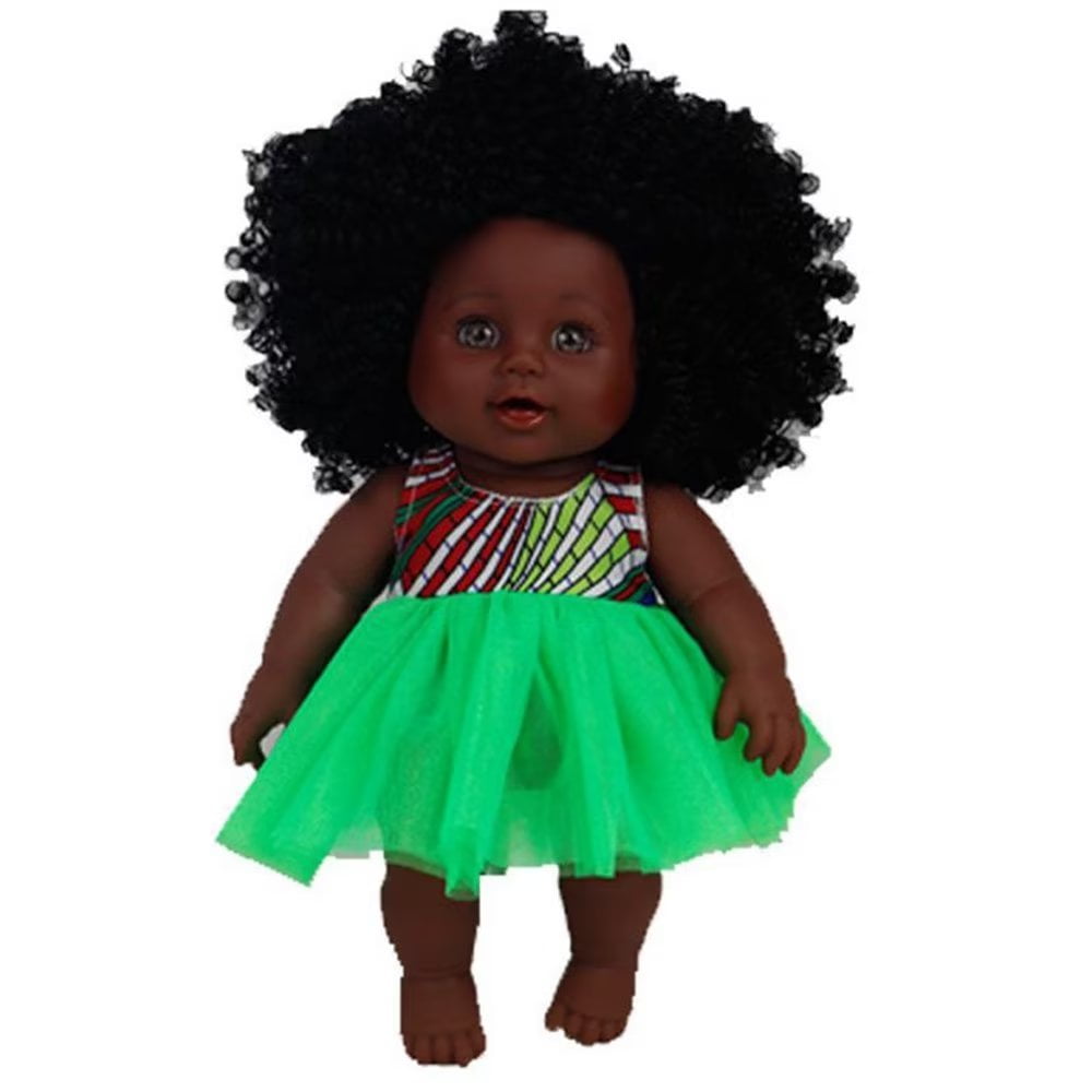 AWaroom Black Dolls 12 inch Black African American Doll with Dress