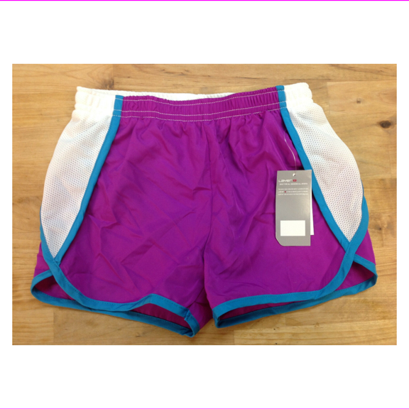 LAYER 8 Girls Raspberry Shock/White Short, Size 6